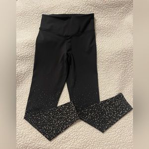 PINK brand leggings w/reflective splash of gray.